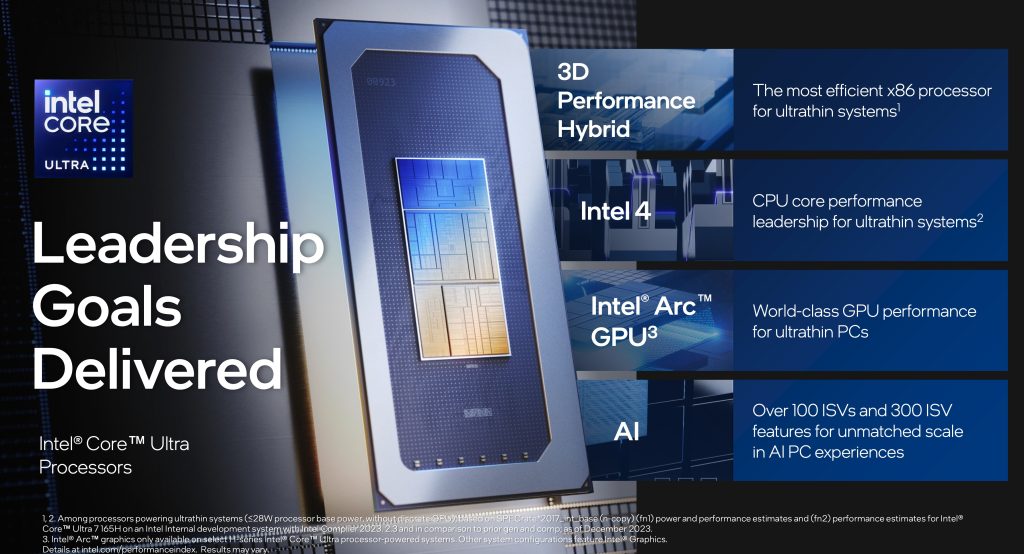 intel core ultra chip infos